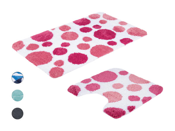 Tapis de bain, 2 pièces