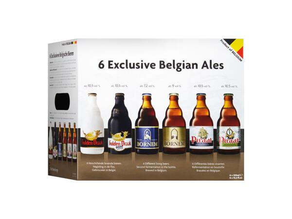 Selection of belgian beers