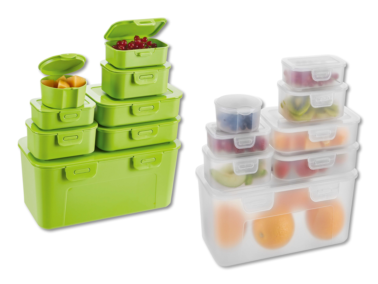 Set contenitori salvafreschezza, 8 pezzi