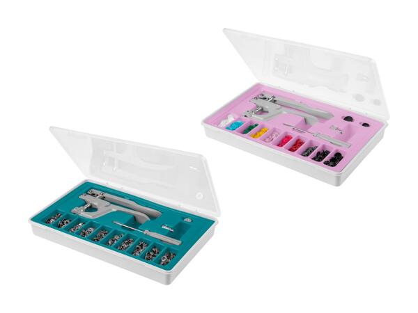 Set de boutons-pression avec pince