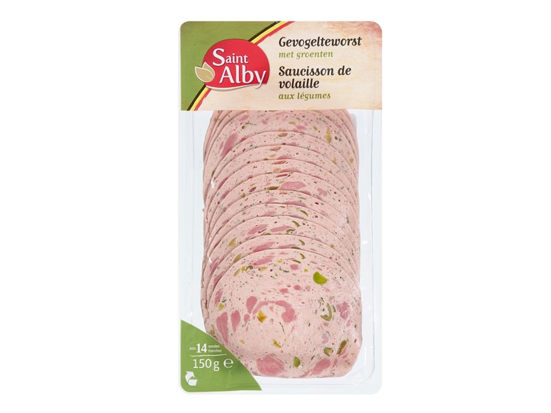 Gevogelteworst met groenten