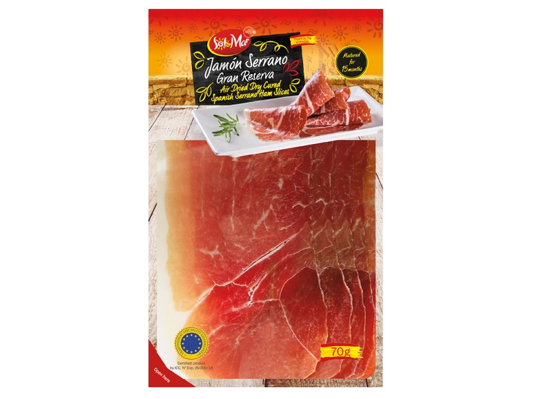 SOL & MAR Jamón Serrano 15 Monate gereift