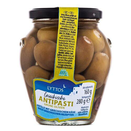 LYTTOS Antipasti grecs, olives verts farcis