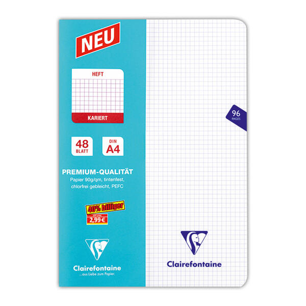 Hochwertige Schulhefte DIN A4