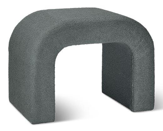 SOHL Furniture Boucle Ottoman