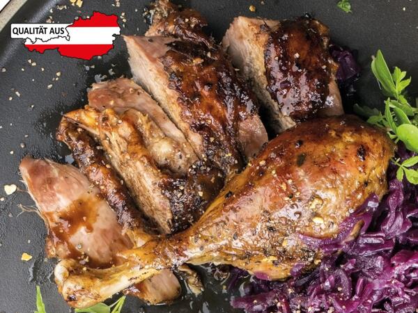 Bio Entenkeulen Sous-Vide aus Österreich