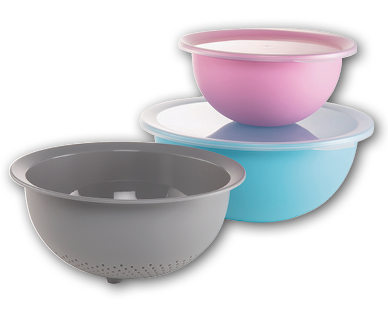 Lot de saladiers en plastique, 5 pièces CROFTON(R)
