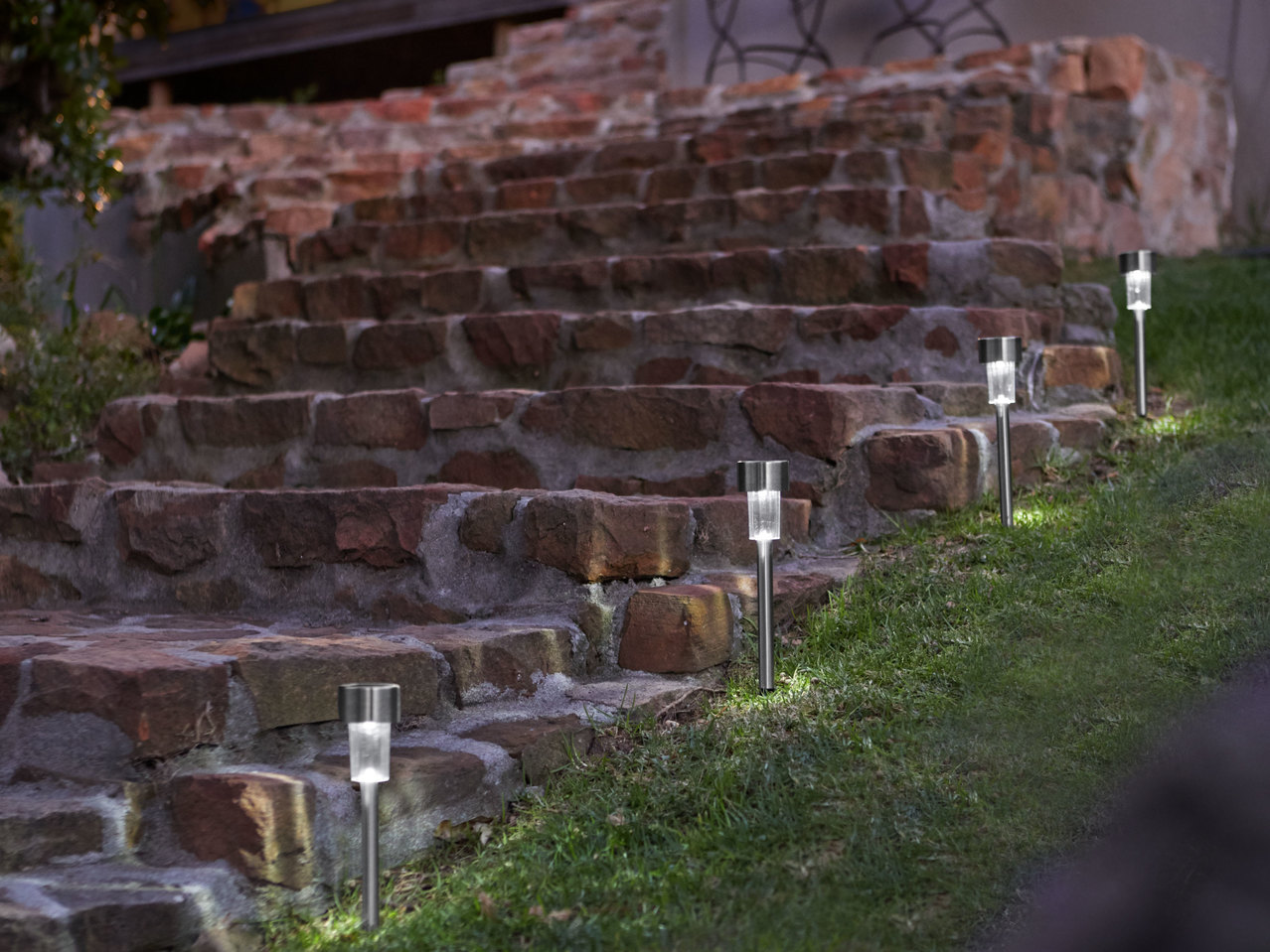 LIVARNO LUX(R) LED-Solarleuchten, 5 Stück