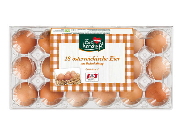 ECHT HERZHAFT Österreichische Eier aus Bodenhaltung