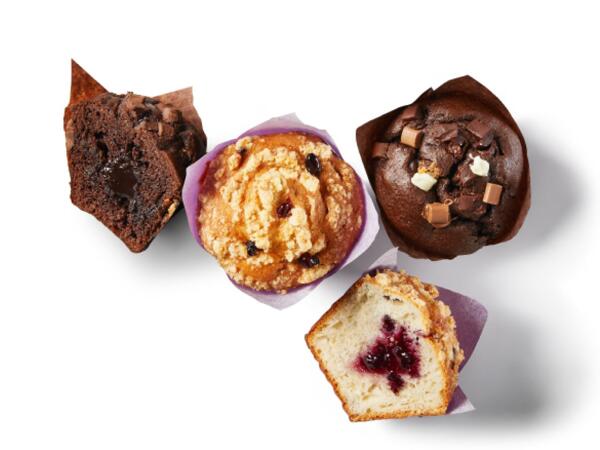 Muffin s čokoládou/ borůvkami