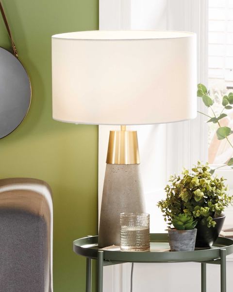 Kirkton House Concrete Effect Lamp