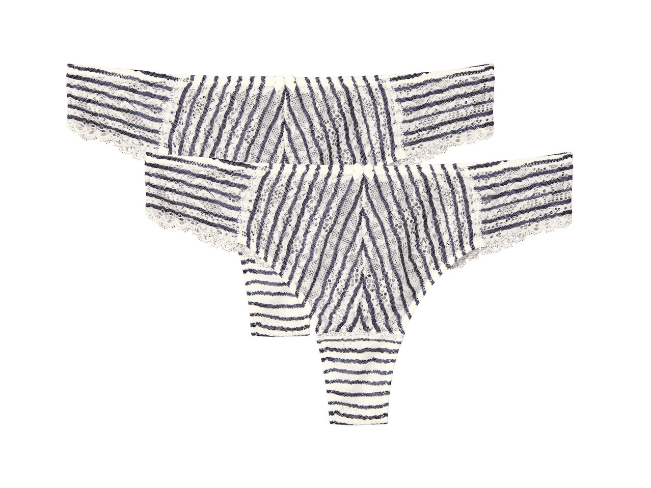 Ladies' Lace Brazilian Briefs, 2 pieces