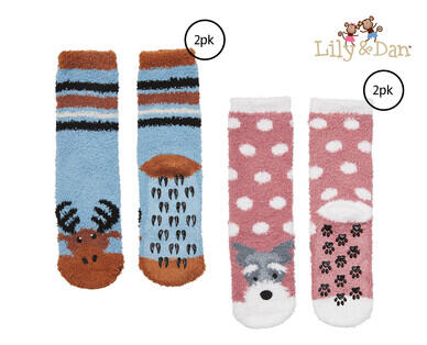 Children's Bed Socks 2pk