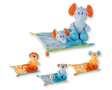 Animal en peluche avec couverture TOYLINO