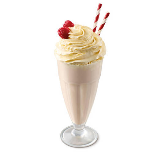 Raspberry Flavour Sundae Milkshake