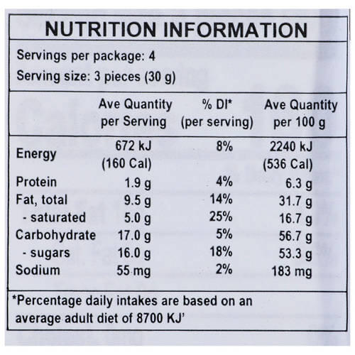 Peanut Butter Chocolate Block 120g