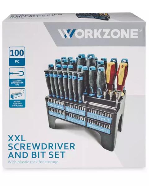XXL Screwdriver and Bit Set 100 Piece