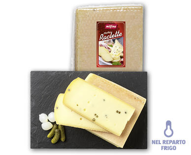 MILFINA Formaggio da raclette al pepe