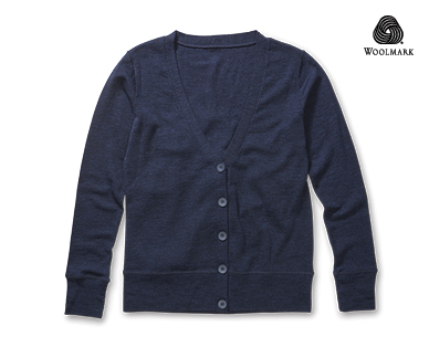 Ladies Merino Button Cardigan