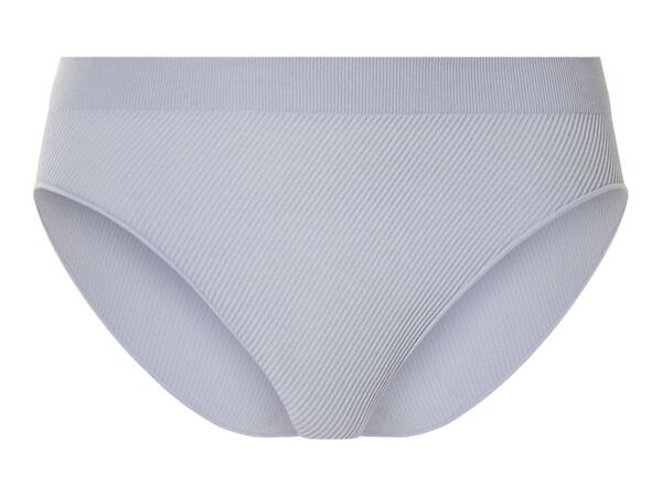 Grey Esmara Ladies' Ribbed Briefs - 3 Pack