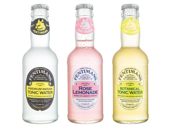 FENTIMANS Premium Indian Tonic Water, Rose Lemonade oder Botanical Tonic Water