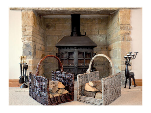 Candlelight Log Basket