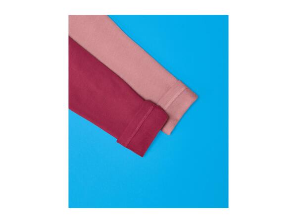 Lupilu Kids' Red & Pink Thermal Leggings - Pack of 2