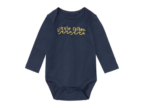Lupilu Baby Long-Sleeve Bodysuits - Pack of 3