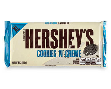 Hershey's Milk Chocolate Block 124g, Cookies 'N' Creme Chocolate Block 113g or Reese's Peanut Butter Chocolate Block 120g