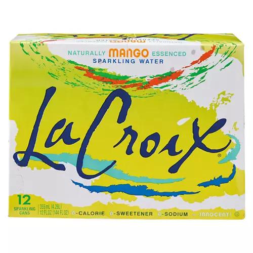 Mango Flavored Sparkling Water - 12 Pack, 12 fl oz Cans