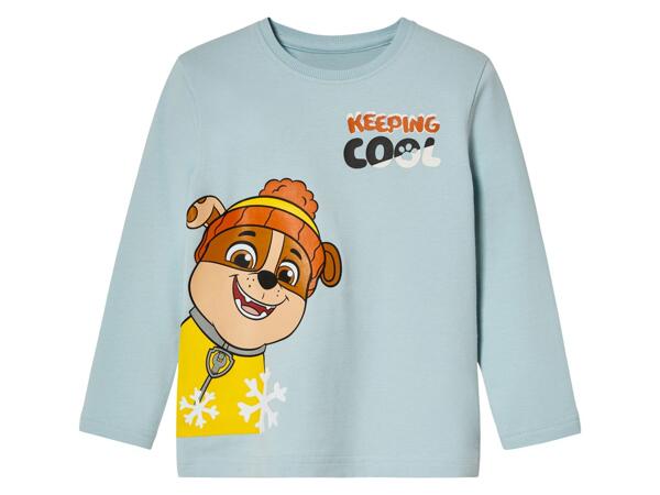 Boys' long-sleeve top "Jurassic World, Paw Patrol"