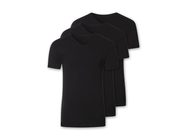 Herren Feinripp-Unterziehshirt, 3 Stück
