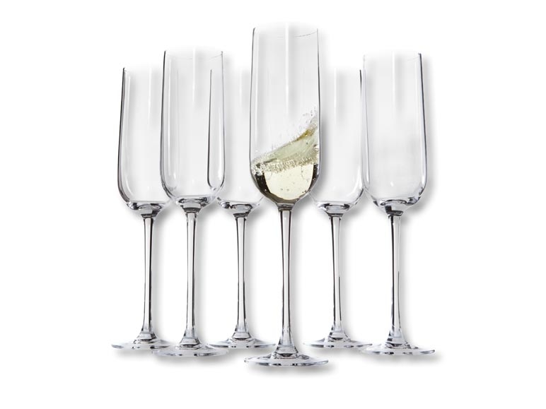 Flûtes à champagne, lot de 6