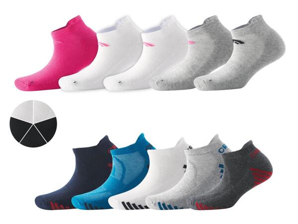 Ladies' or men's trainer socks, 5 pairs
