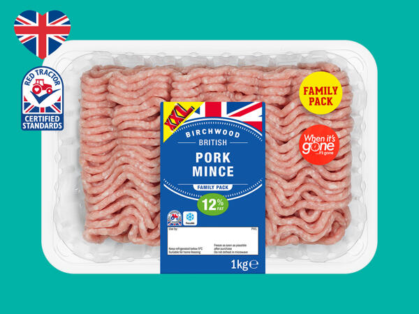 Birchwood British XXL Pork Mince 12% 