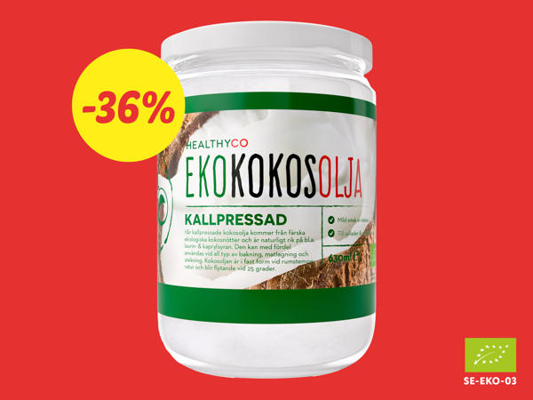 Healthyco kallpressad kokosolja
