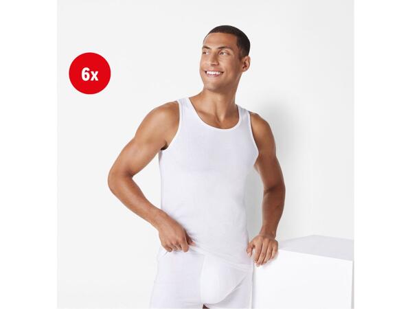 Men's vests, 6 pieces