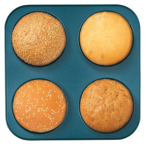 Mini Aluminized Steel Bakeware - Burger Pan, Blue