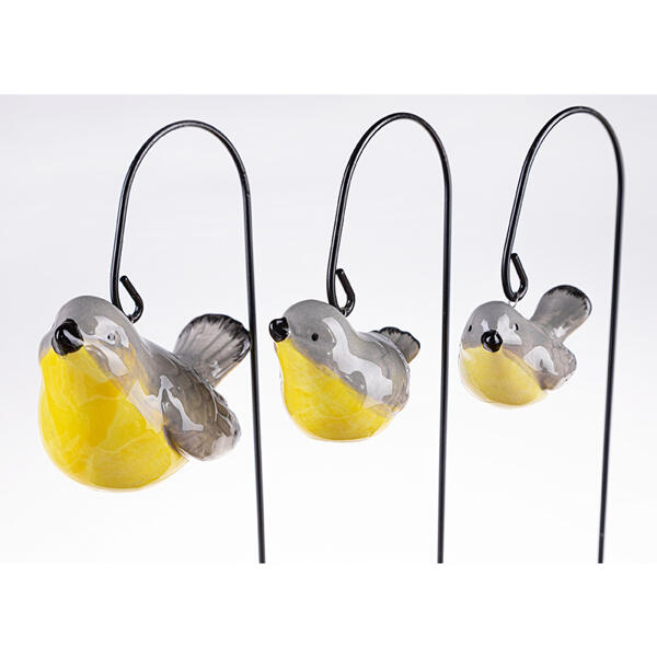 Keramik-Blumenstecker 3er-Set