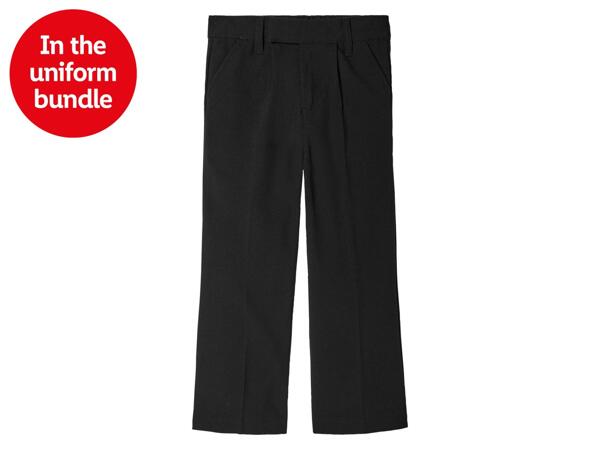 Boys' Black Regular Fit School Trousers