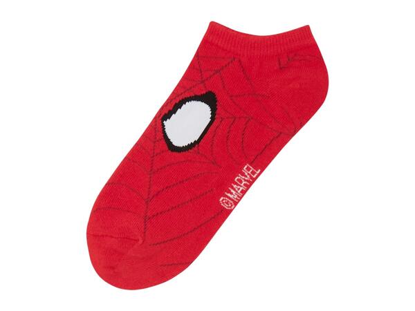 Disney Kids' Spider-Man Trainer Socks - 3 Pairs