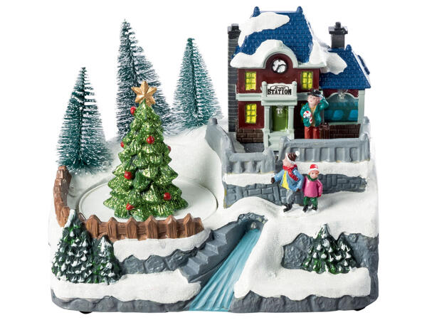Animated Christmas Scene with LEDs