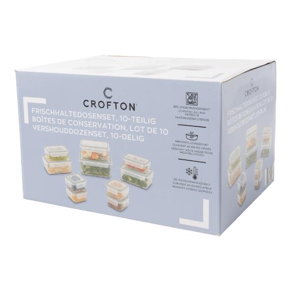 CROFTON(R) Lot de boîtes fraîcheur, 10 pcs