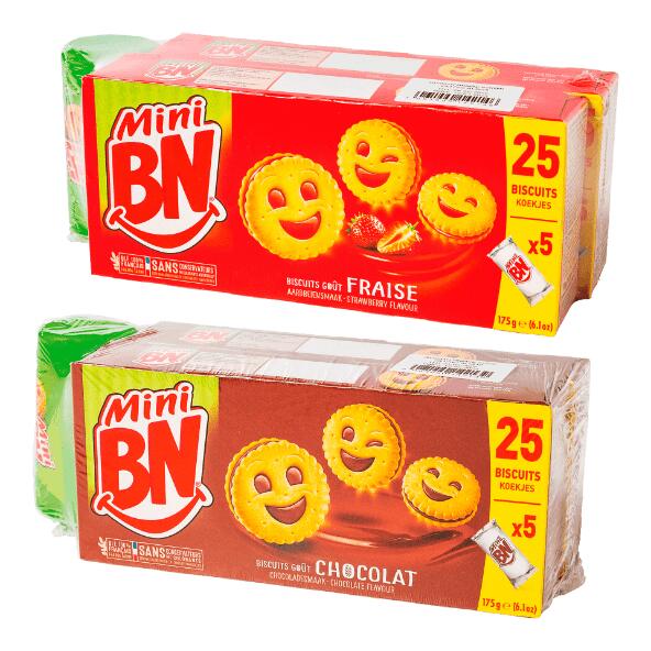 BN(R) 				Gefüllte Minikekse, 2er-Packung