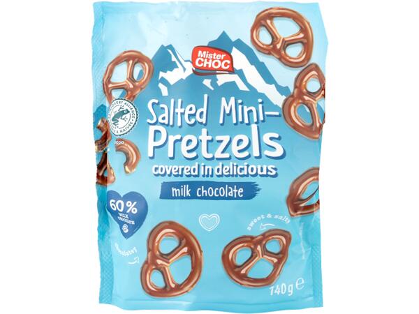 Chocolate Coated Salted Mini Pretzels
