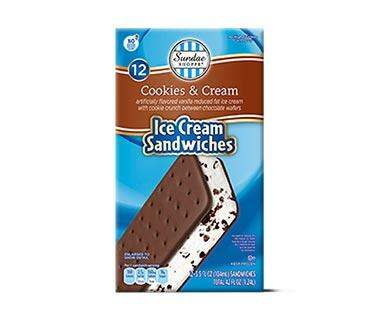 Sundae Shoppe Cookies & Cream or Mint Chocolate Chip Ice Cream Sandwiches