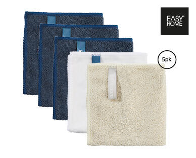 Labelled Microfibre Cloths 5pk