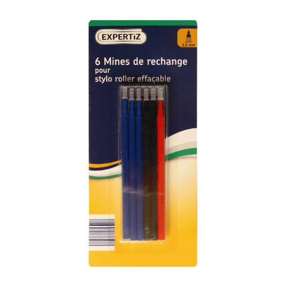 4 Stylos rollers effaçables ou 6 Recharges rollers