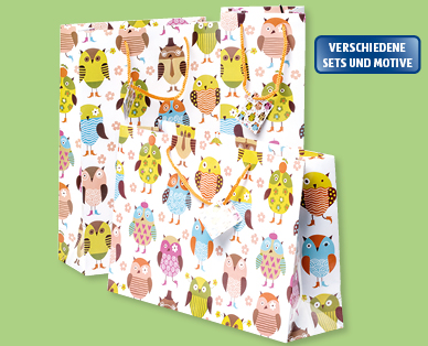 Geschenk-Tragtaschen-Set, 3-teilig