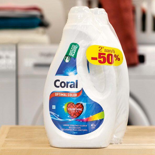 CORAL(R) 				Vloeibaar wasmiddel, 2 st.